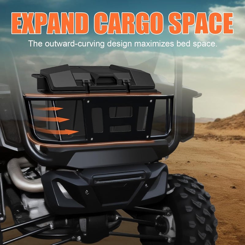 XATVXUTV Cargo Bed Enclosure Tailgate Compatible with Honda Talon, Heavy-Duty Steel Tailgate Extender Rack Kit for Honda Talon 1000R/1000X/1000X-4 2019-2025, UV-Resistant Coating - Image 3